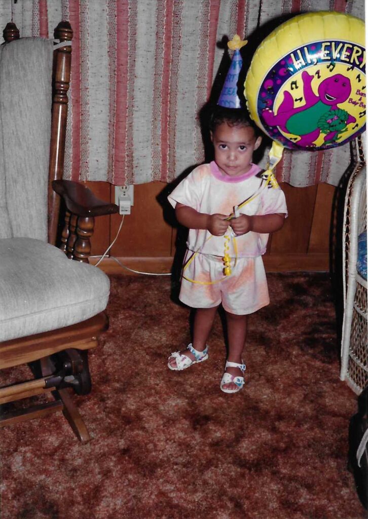 Fact: I loved Barney growing up. A lot of my birthday parties were themed around my favorite character at the moment. I love looking at older pictures of myself. 